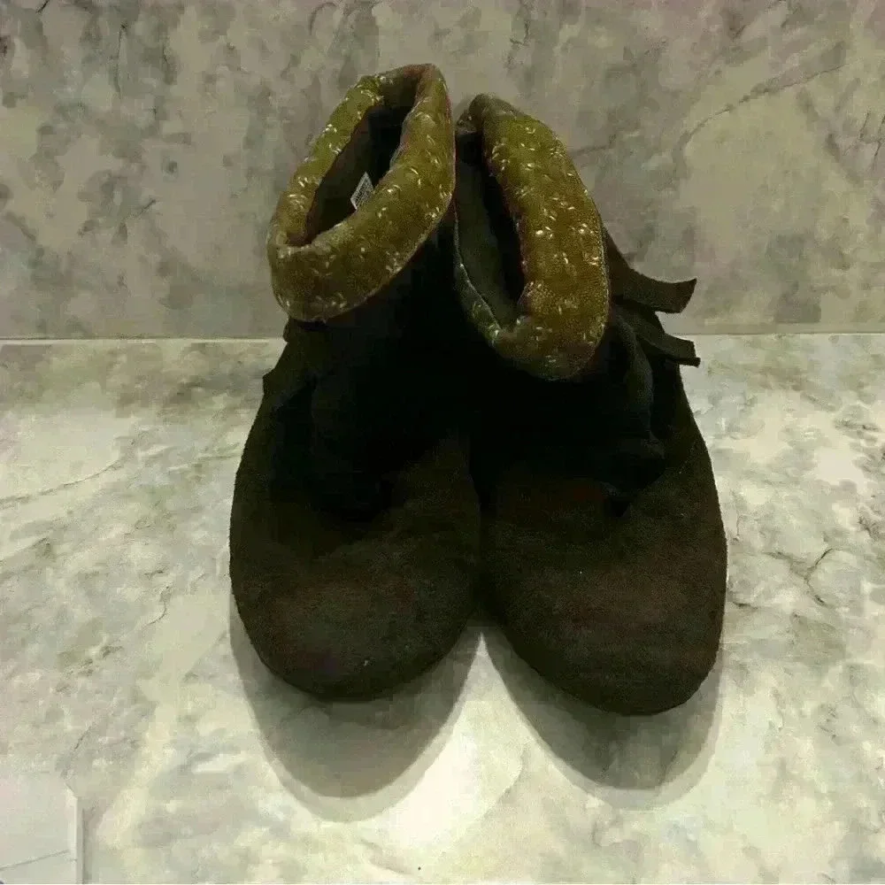 Women’s Rocket Dog Brown Suede Slip On Ankle Booties Size 6.5
